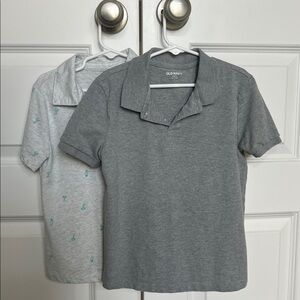 Boys Gray Polo Shirt Pair